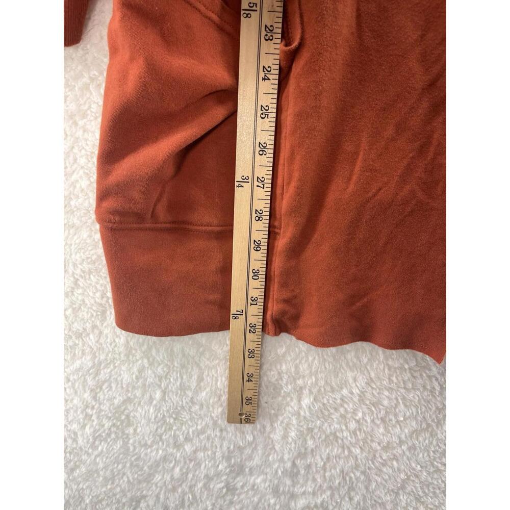 Pact Airplane Cardigan Women XS/S Orange Organic Cotton Open Pockets‎ Oversized - Picture 5 of 7